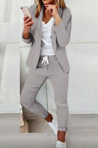 Elegant Women's Fashionable Trouser Suit Set - Comfortable & Versatile for All Occasions