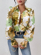Floral Print Long Sleeve Shirt