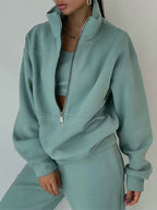 Men's Fleece Sports Street Casual Fashion Two-Piece Sweatshirt Set