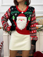 SANTA's FAVORITE Graphic Long Sleeve Sweater
