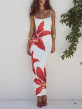 Abstract Unforgettable Floral Print Maxi Dress for Women - Comfortable & Stylish