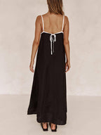 A-line Summer Vibe Contrasting Suspender Dress - Chic & Versatile Holiday Fashion