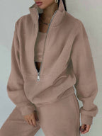 Men's Fleece Sports Street Casual Fashion Two-Piece Sweatshirt Set