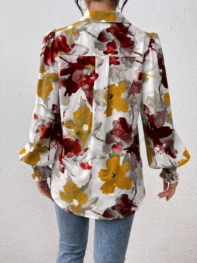 Floral Print Long Sleeve Shirt