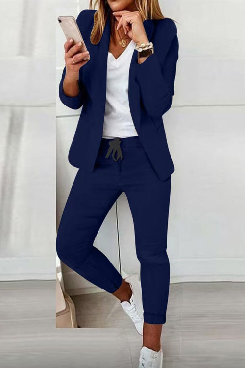 Elegant Women's Fashionable Trouser Suit Set - Comfortable & Versatile for All Occasions