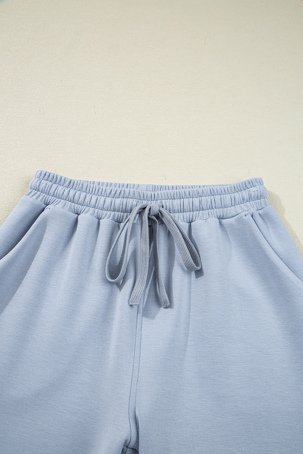 Beau Blue Half Zip Thumbhole Sleeve Hoodie Active Pants 2pcs Outfit