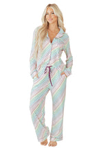 Romantic White "Love Heart" Print Valentines Long Sleeve 2-Piece Pajama Set for Couples