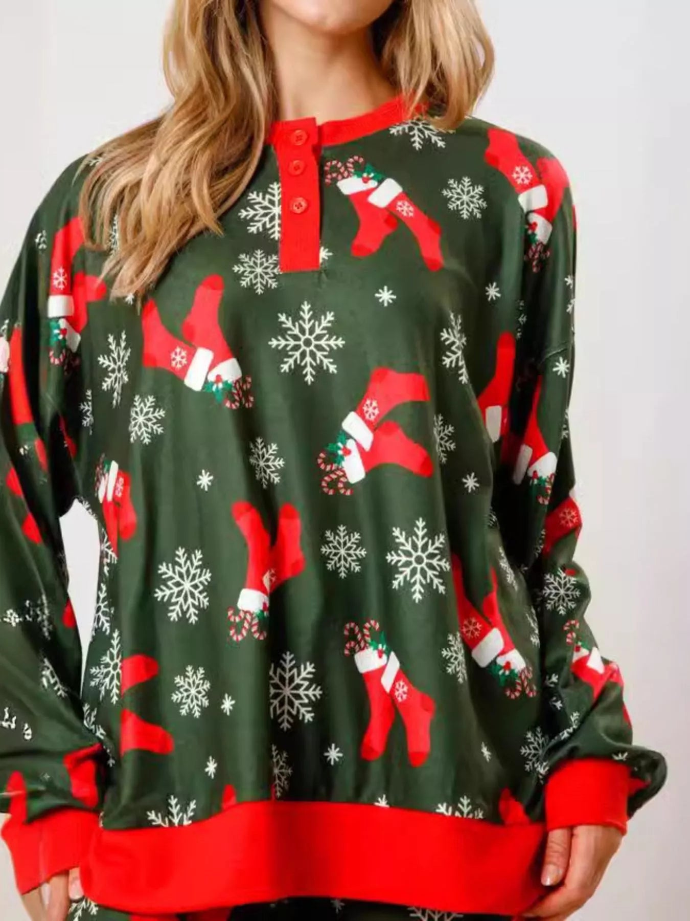Christmas Long Sleeve Top and Pants Lounge Set
