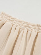 Solid Exposed Seams Hoodie and Joggers Activewear Set