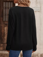 V-Neck Long Sleeve T-Shirt
