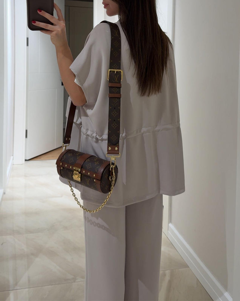 Women's Casual Two-Piece Set: Stretch Detail Top & Pants - Perfect for Daily Wear, Holidays, and Going Out