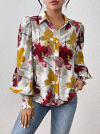 Floral Print Long Sleeve Shirt