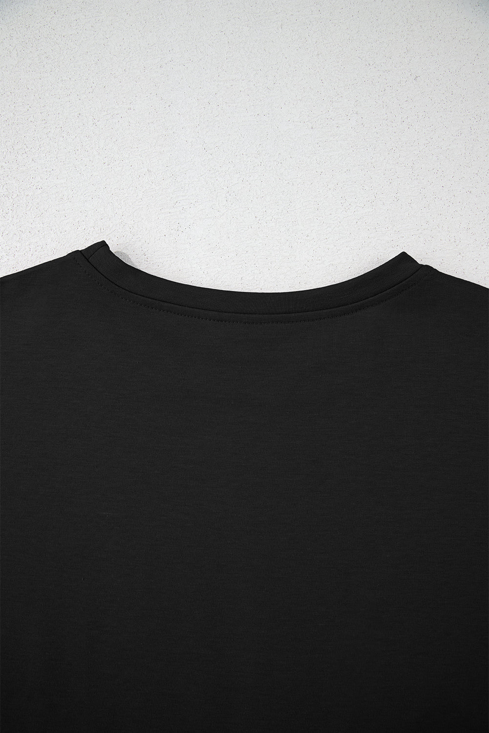 Black 2pcs Cropped Tee and Ruffle High Waist Skort Set