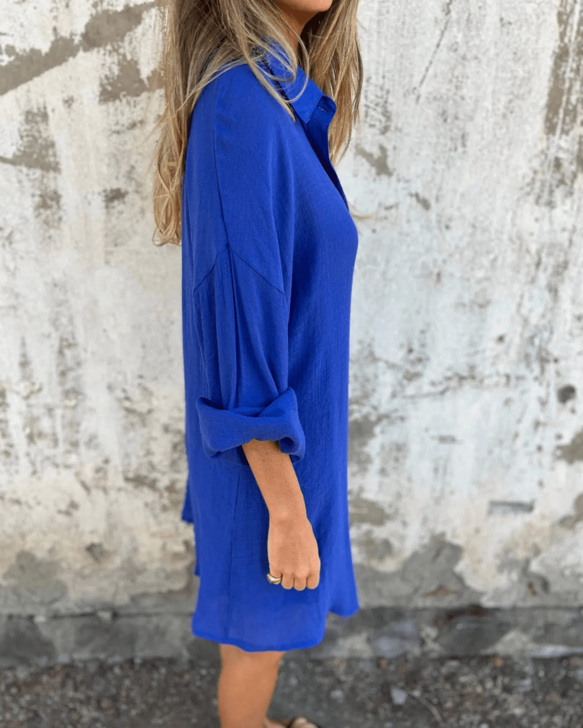 Women's Casual Long Sleeve Button-Up Shirt and High-Waisted Shorts Set - Comfortable & Chic Loungewear