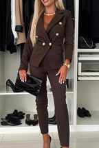 Men's Casual Slim Fit Cotton Blend Suit - Fashionable & Comfortable