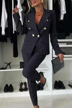 Men's Casual Slim Fit Cotton Blend Suit - Fashionable & Comfortable