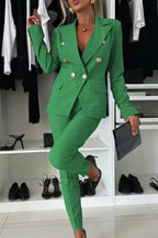 Men's Casual Slim Fit Cotton Blend Suit - Fashionable & Comfortable