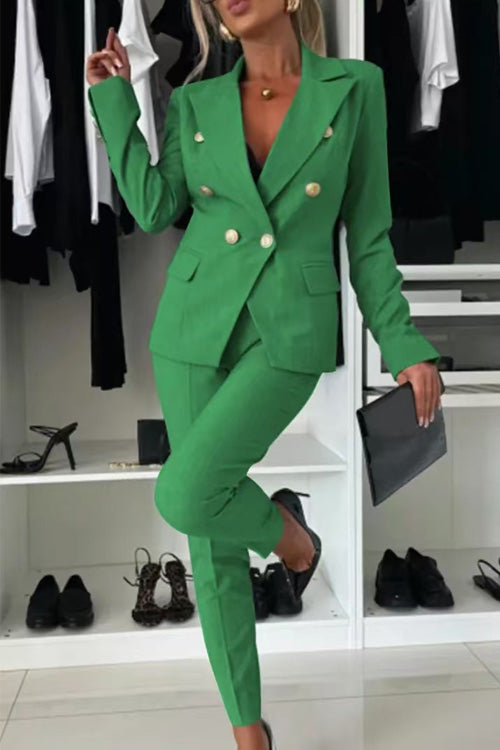 Men's Casual Slim Fit Cotton Blend Suit - Fashionable & Comfortable