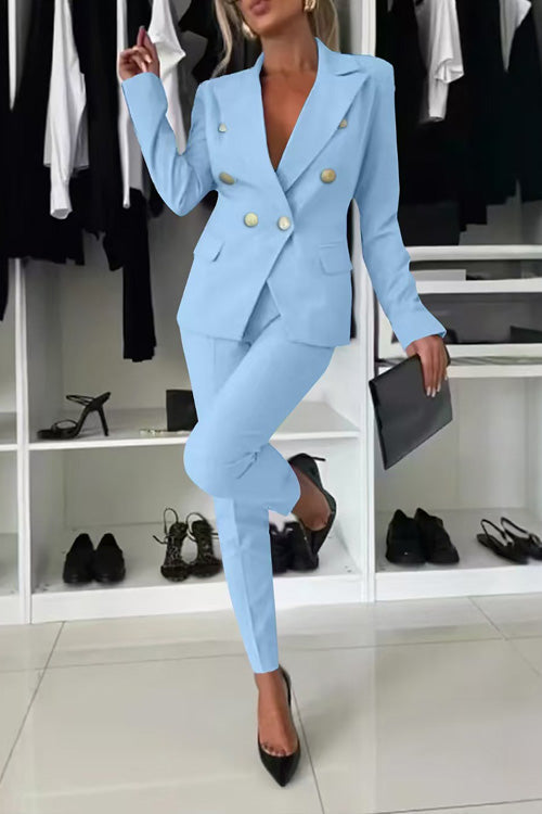 Men's Casual Slim Fit Cotton Blend Suit - Fashionable & Comfortable