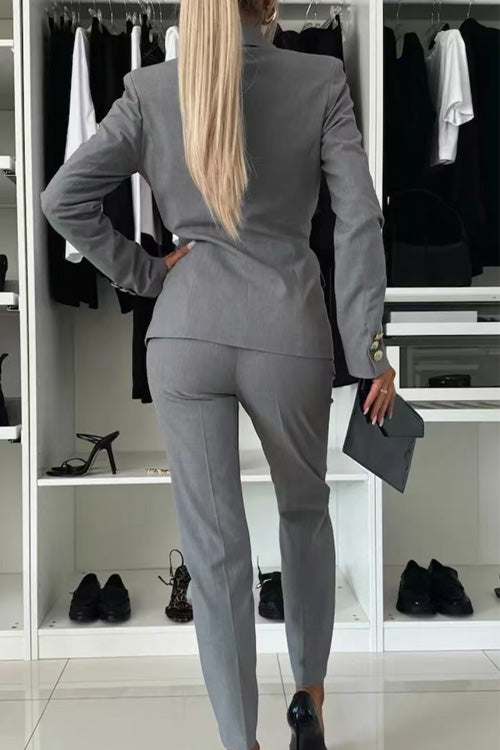 Men's Casual Slim Fit Cotton Blend Suit - Fashionable & Comfortable