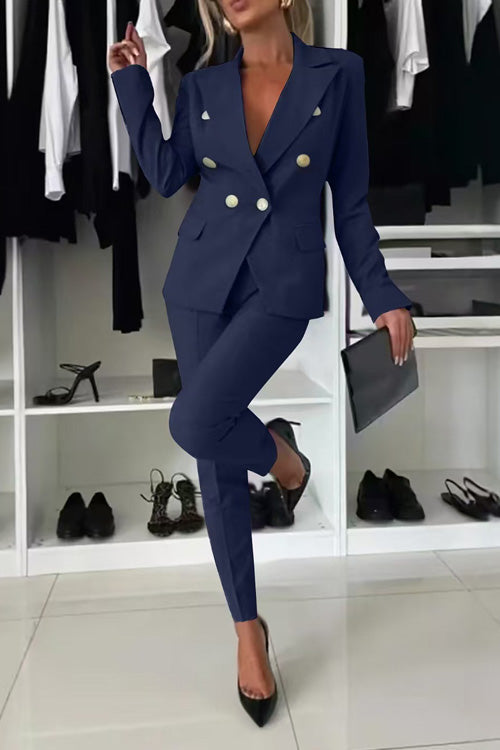 Men's Casual Slim Fit Cotton Blend Suit - Fashionable & Comfortable