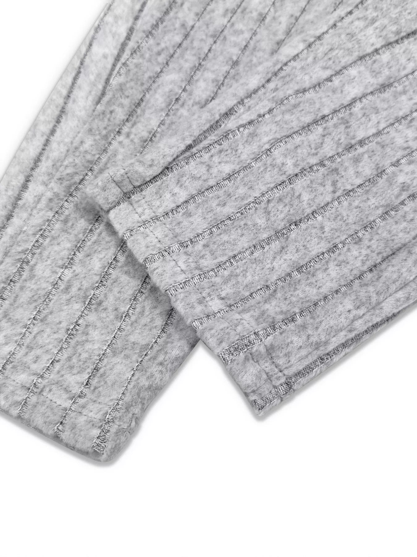 Plus Size Ribbed Knit Long Sleeve Split Dress & Leggings Set