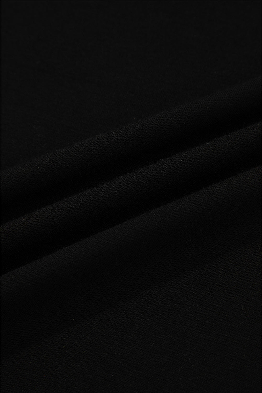 Black Contrast Print Striped Raglan Long Sleeve Loose Top