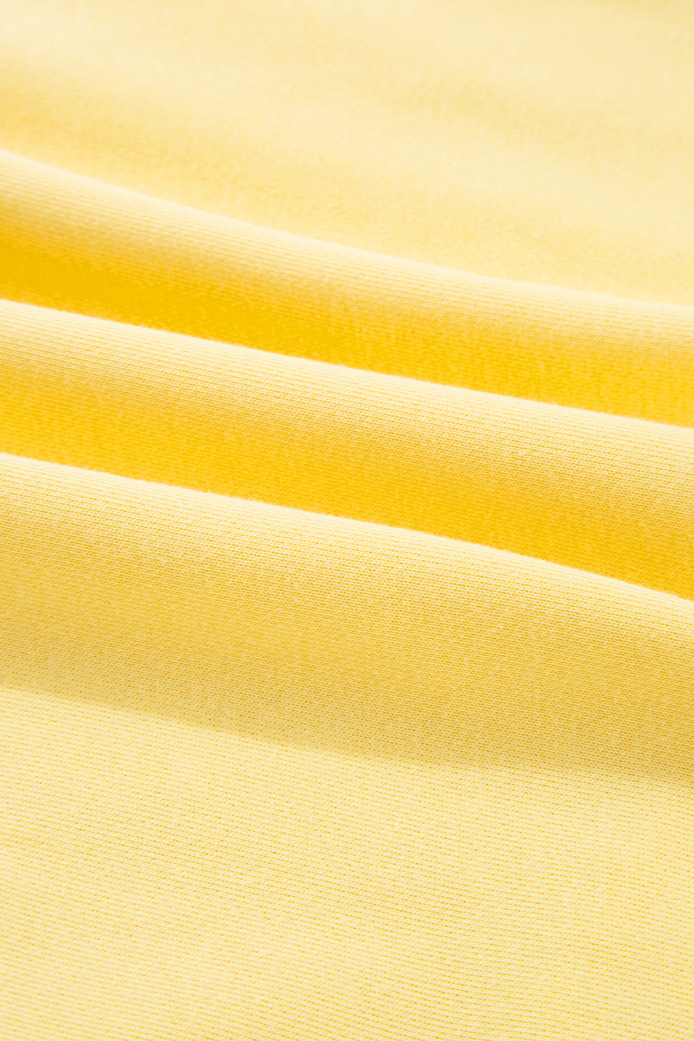 Yellow Color Block Patchwork Half Button Pullover and Shorts 2pcs Outfit