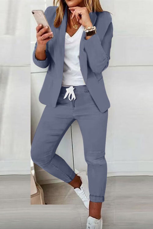 Elegant Women's Fashionable Trouser Suit Set - Comfortable & Versatile for All Occasions