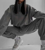 Chic Casual Stand Collar Two-Piece Set for Autumn/Winter