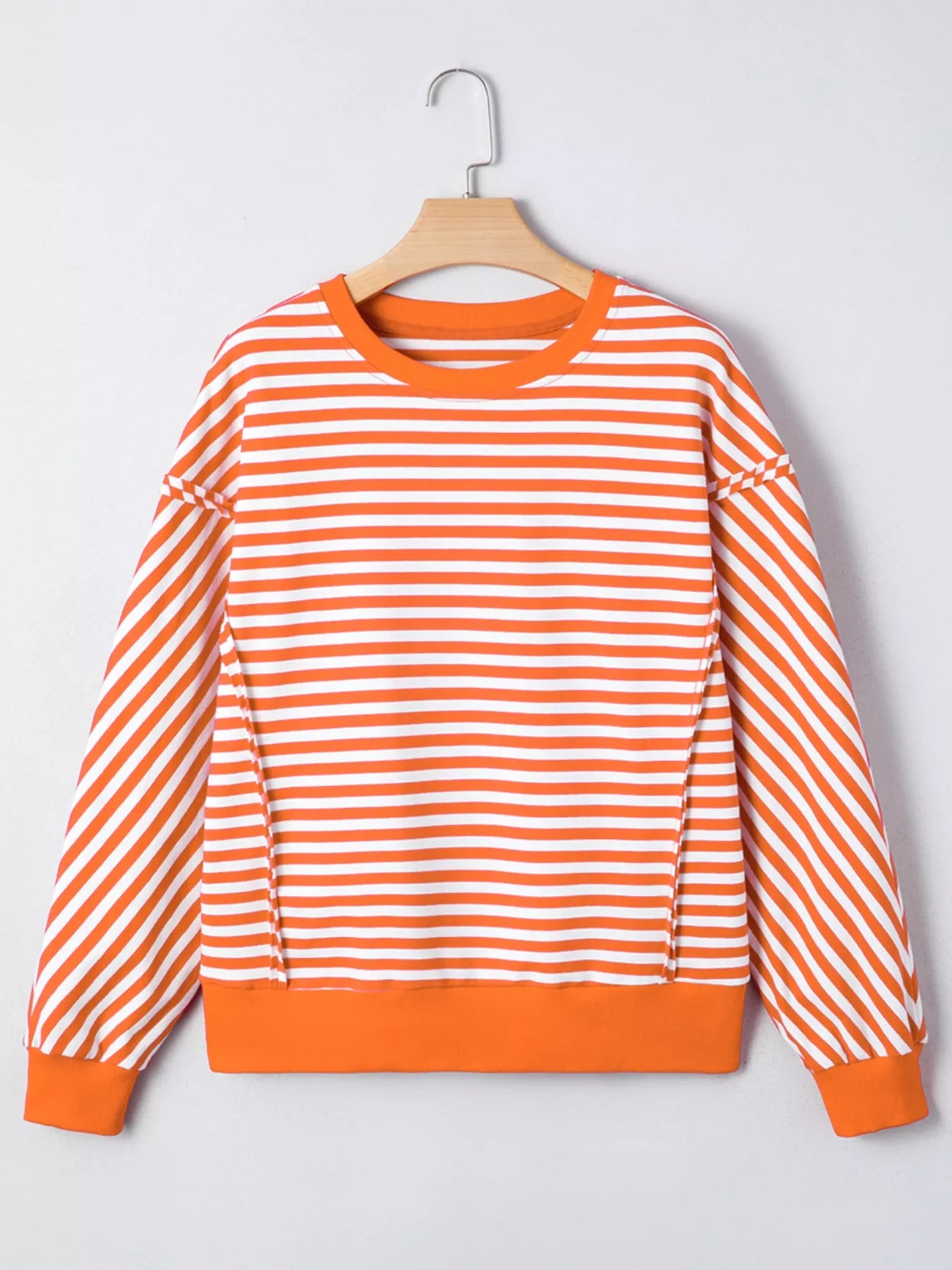 Striped Long Sleeve Casual Sweatshirt