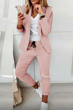 Elegant Women's Fashionable Trouser Suit Set - Comfortable & Versatile for All Occasions