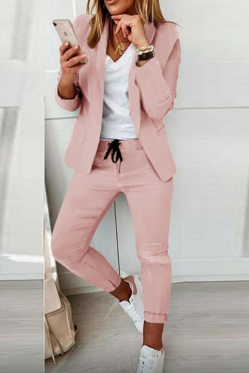 Elegant Women's Fashionable Trouser Suit Set - Comfortable & Versatile for All Occasions