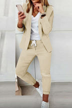 Elegant Women's Fashionable Trouser Suit Set - Comfortable & Versatile for All Occasions
