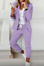 Elegant Women's Fashionable Trouser Suit Set - Comfortable & Versatile for All Occasions