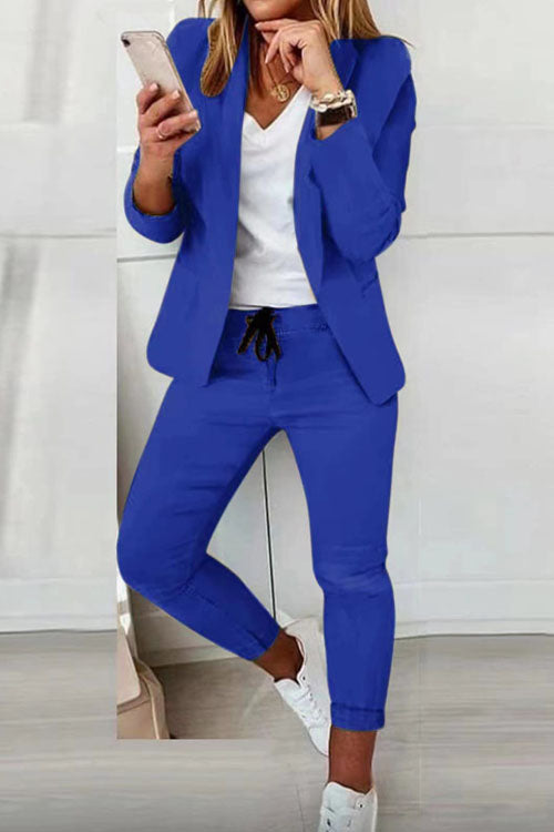 Elegant Women's Fashionable Trouser Suit Set - Comfortable & Versatile for All Occasions