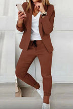 Elegant Women's Fashionable Trouser Suit Set - Comfortable & Versatile for All Occasions
