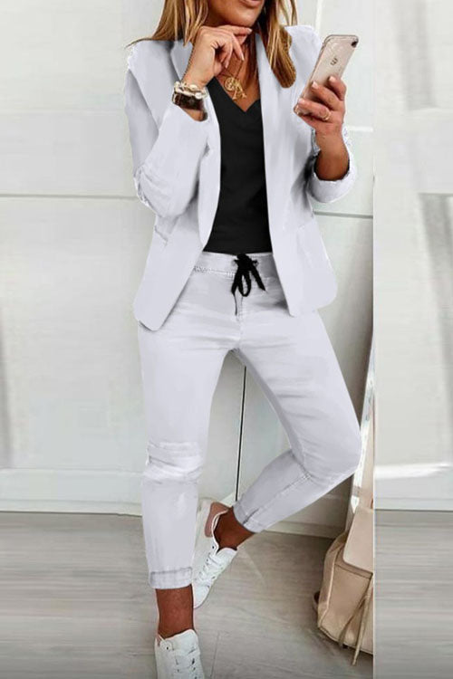 Elegant Women's Fashionable Trouser Suit Set - Comfortable & Versatile for All Occasions