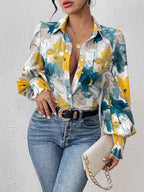 Floral Print Long Sleeve Shirt