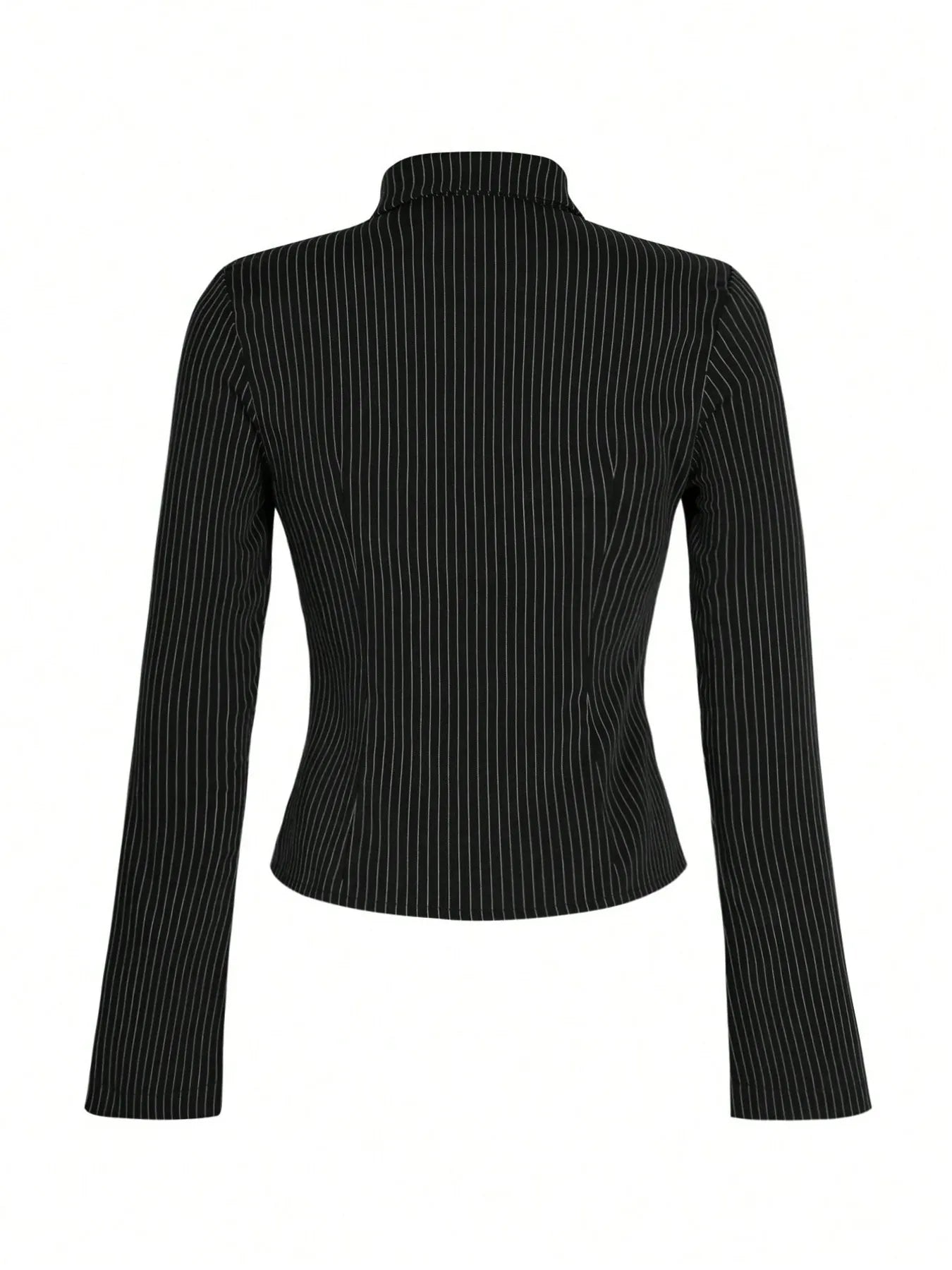 Kim's Striped Button Up Long Sleeve Shirt