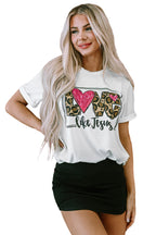LOVE Like Jesus Graphic Crew Neck Tee