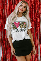 LOVE Like Jesus Graphic Crew Neck Tee