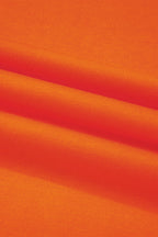 Orange Varsity Striped Detail Drop Shoulder Oversized Sweatshirt