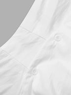 Asymmetric Collared Neck Long Sleeve Shirt