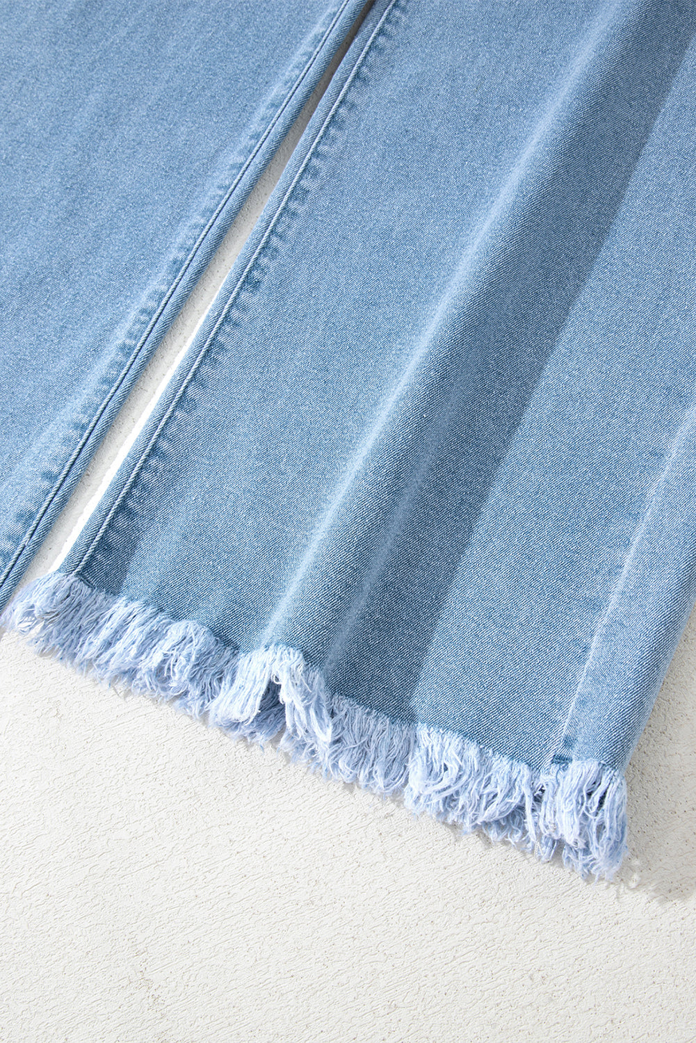 Myosotis Acid Washed High Rise Cropped Wide Leg Jeans