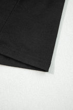 Black Contrast Trim Hooded Lounge Cardigan and Pants Set