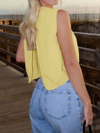 Back Tie Detail Sweater Vest