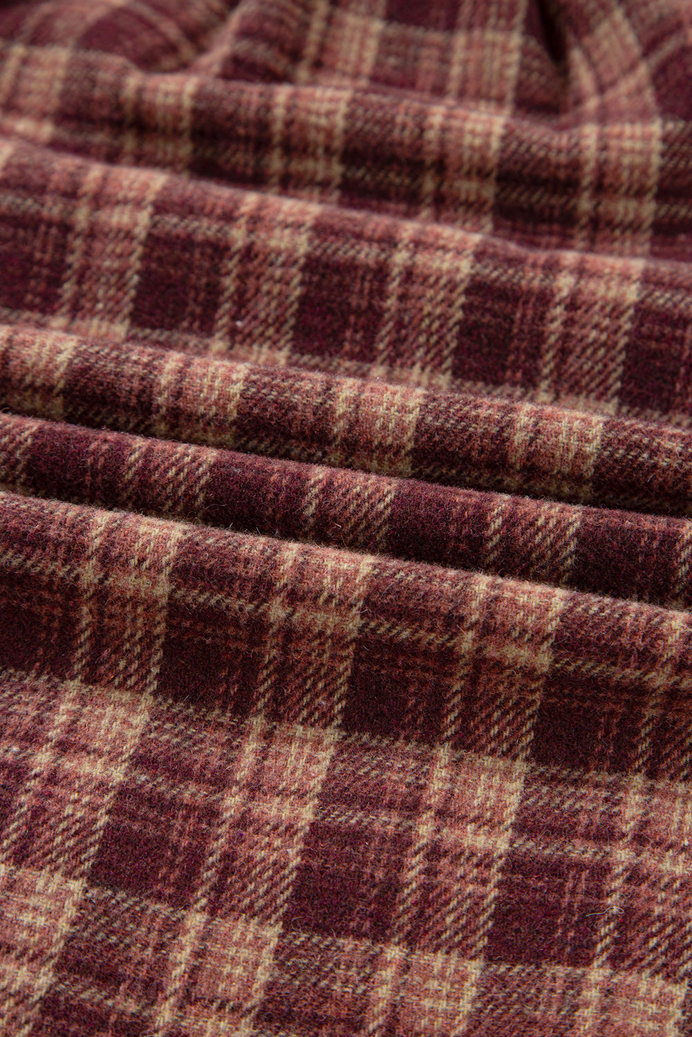 Moss Green Vintage Plaid Patchwork Drop Shoulder Sweatshirt