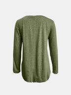 Blue Zone Planet |  Full Size Reindeer Round Neck Long Sleeve T-Shirt