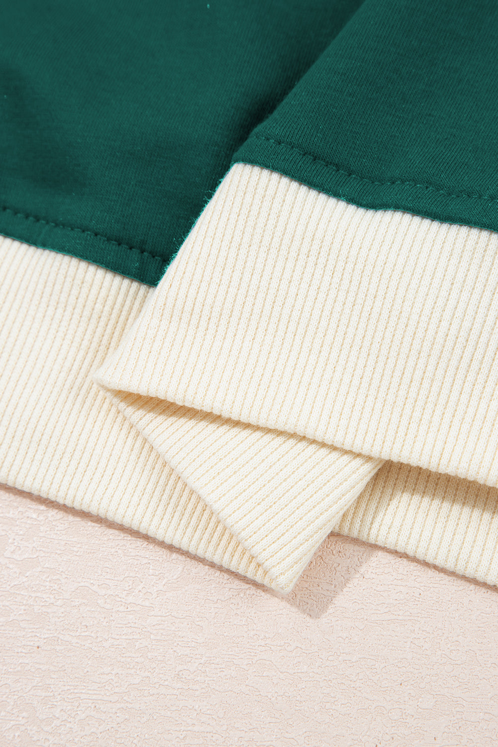 Evergreen Colorblock Edge Drop Shoulder T Shirt and Skort 2Pcs Set